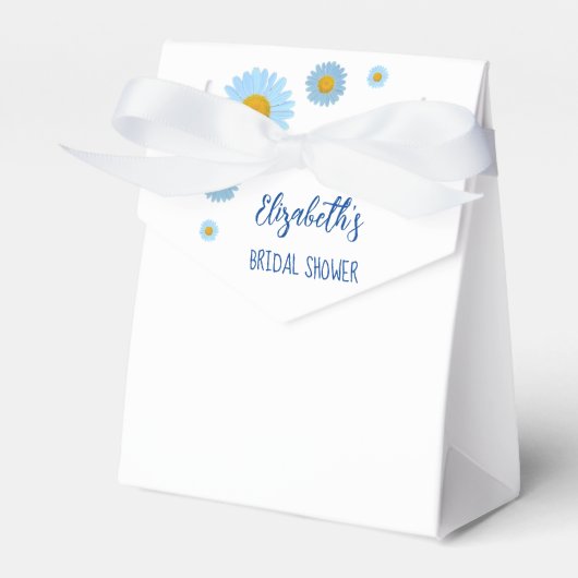 Ballotins Lancement de mariage floral Marguerites Bleues (Verso)