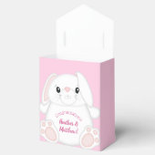 Ballotins Lapin Baby shower rose (Ouvert)