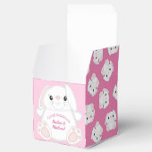 Ballotins Lapin Baby shower rose (Ouvert)
