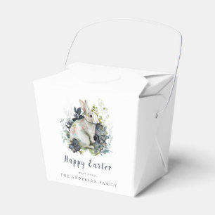 Ballotins Lapin de Pâques floral aquarelle