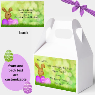 Ballotins Lapin de Pâques personnalisé pour enfants Mignon