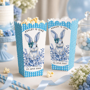 Ballotins Lapin Floral Bleu 1er Anniversaire pour Enfants