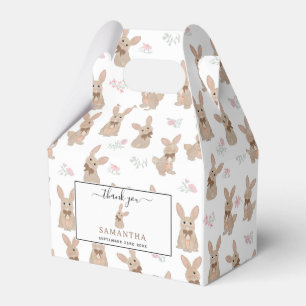 Ballotins Lapin floral de fleurs sauvages Nœud Coquette