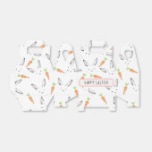 Ballotins Lapin rose et Motif de carotte (Déplié)