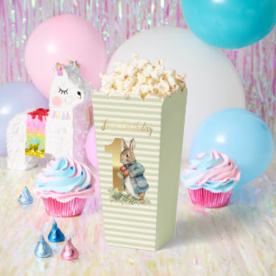 Ballotins Lapin tenant des légumes Premier Anniversaire