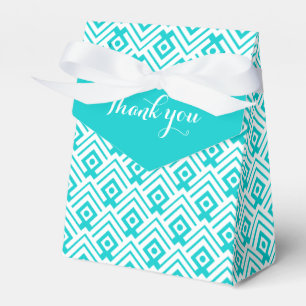 Ballotins L'aqua géométrique et le blanc vous remercient