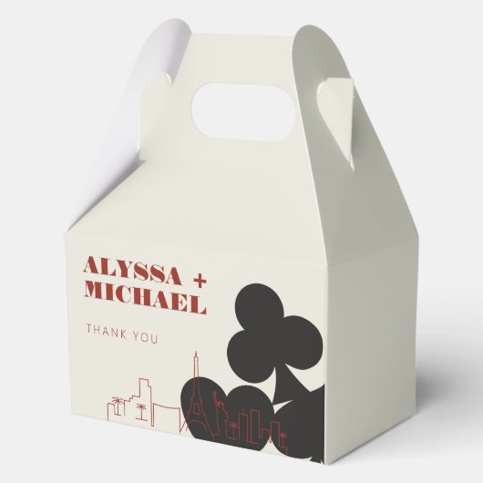 Ballotins Las Vegas Casino Mariage Skyline (Verso)