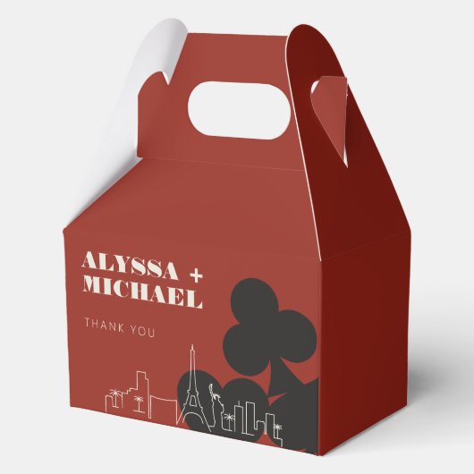 Ballotins Las Vegas Casino Mariage Skyline (Verso)