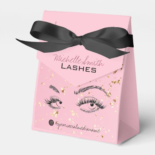 Ballotins Lash extension Lashes Gold Parties scintillant Kit (Verso)