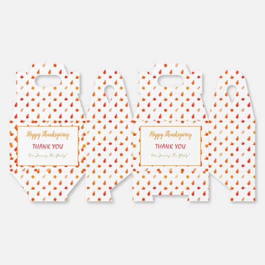 Ballotins L'automne coloré part Thanksgiving Dîner fête (Déplié)