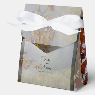 Ballotins L'Automne Laisse Rustique Mariage Favor Boxes