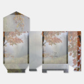 Ballotins L'Automne Laisse Rustique Mariage Favor Boxes (Déplié)