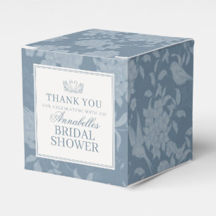 Ballotins Lavabo en dentelle bleue vintage floral Shower de