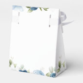 Ballotins Lavage à l'aquarelle bleu poussiéreux floral Showe (Arrière)