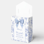Ballotins Lavage Bleu Ruban Floral Mariage (Ouvert)