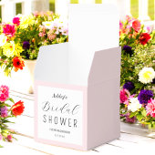 Ballotins Lavage de mariage rose avec écriture noire