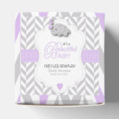 Ballotins Lavande, éléphant gris blanc Shower bébé 2 (Haut)
