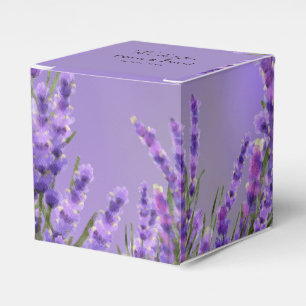 Ballotins Lavande Florales violettes boîte de mariage Favor