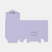 Ballotins Lavande violet simple et élégant Mariage d'amour (Déplié)