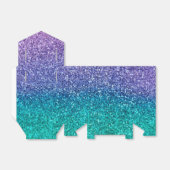 Ballotins Lavande Violet & Vert Aqua Pailleté Fête (Déplié)