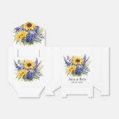 Ballotins Lavande violette avec Mariage de tournesol (Déplié)