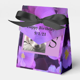 Ballotins Lavender Purple Flower Ajouter Initial dans le ca