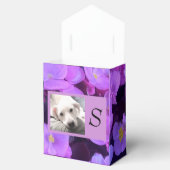 Ballotins Lavender Purple Flower Ajouter Initial dans le cad (Ouvert)
