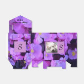 Ballotins Lavender Purple Flower Ajouter Initial dans le cad (Déplié)