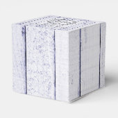 Ballotins Lavender Rustic Monogramme boîte de mariage Favor (Arrière)