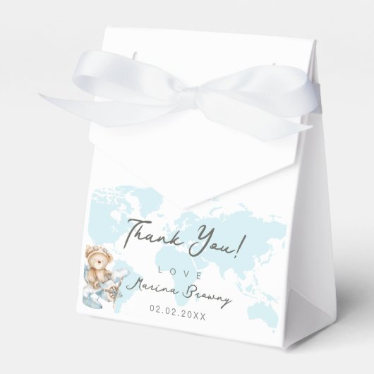 Ballotins L'aventure attend, mignon ours en peluche volant (Verso)