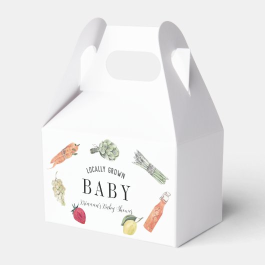 Ballotins Le Baby shower des fermiers cultivés localement (Verso)
