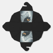 Ballotins Le fantôme d'Halloween à cheval sur un chat noir (Déplié)