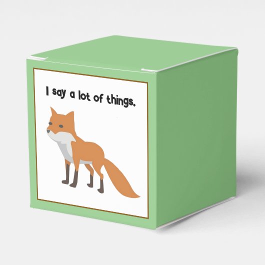 Ballotins Le Fox Dit... Drôle Conception Cartoon Mème Intern (Verso)