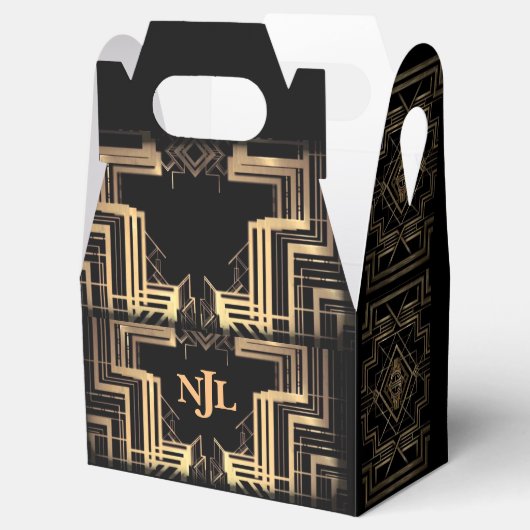Ballotins Le Grand Design Gatsby Avec Un Monogramme (Ouvert)