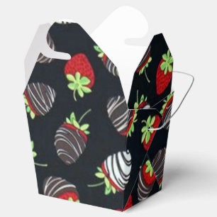 Ballotins Le motif de fraises de chocolat sortent le