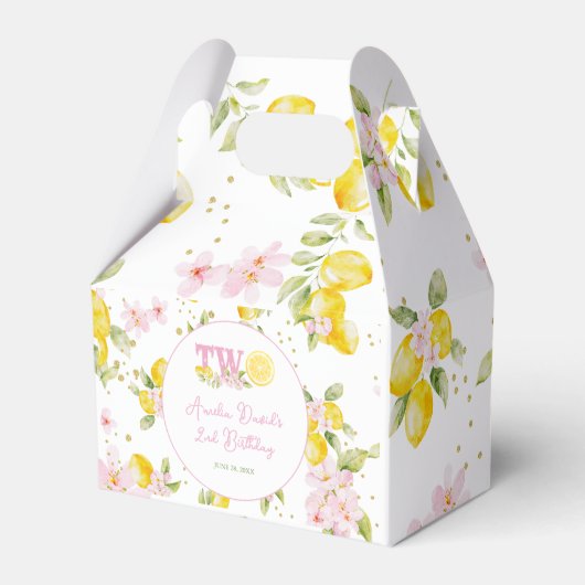 Ballotins Lemon Floral Birthday (Verso)