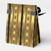 Ballotins Leopard Black Gold Anniversaire Fête Favoriser boî (Arrière)