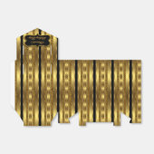 Ballotins Leopard Black Gold Anniversaire Fête Favoriser boî (Déplié)