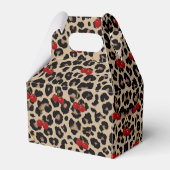 Ballotins Leopard Cheetah Cherry Birthday Favor Box (Arrière)