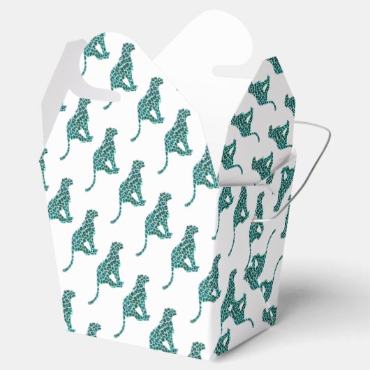 Ballotins Léopard noir et Turquoise (Ouvert)