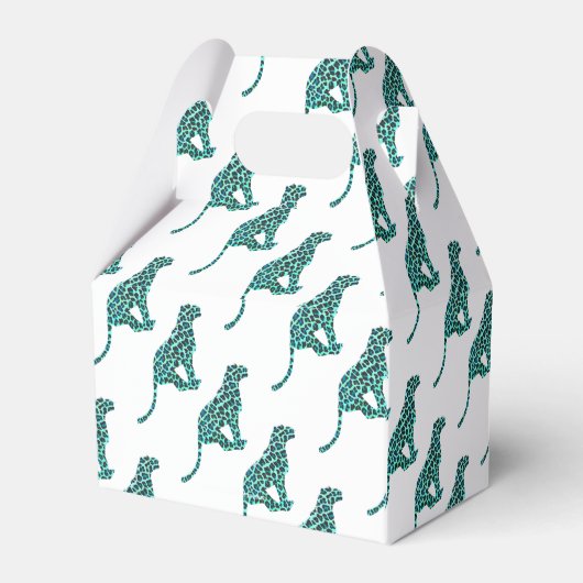 Ballotins Léopard noir et Turquoise (Arrière)