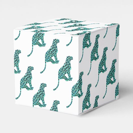 Ballotins Léopard noir et Turquoise (Verso)