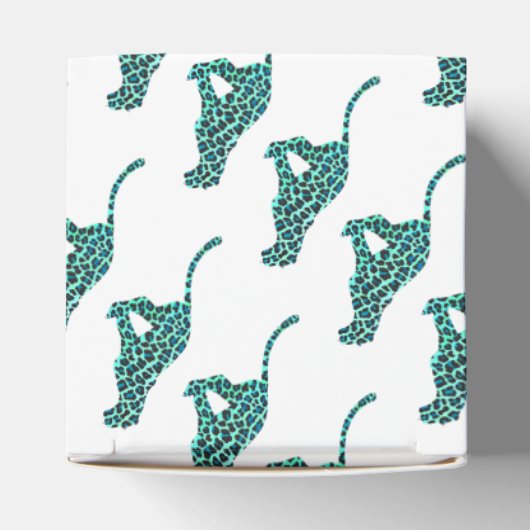 Ballotins Léopard noir et Turquoise (Haut)