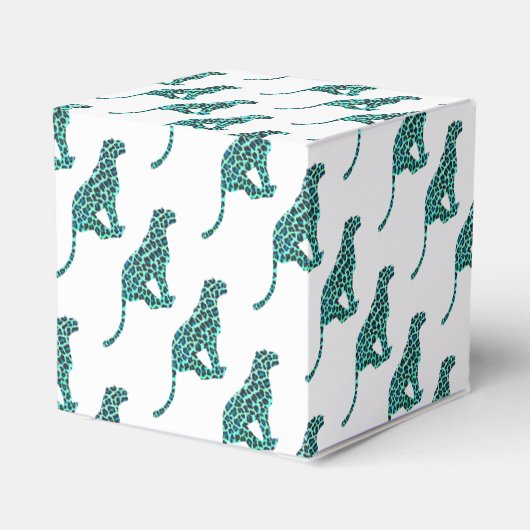 Ballotins Léopard noir et Turquoise (Arrière)