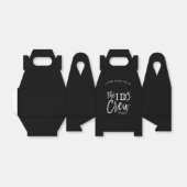 Ballotins L'équipage I Do | Mariage Favoris Noir (Déplié)