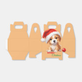 Ballotins Les animaux mignons chiot d'hiver Chien Père Noël  (Déplié)