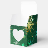 Ballotins Les flocons dorés de Noël sur l'Arrière - plan ver (Ouvert)