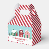 Ballotins Let it Snow Christmas Village Favor Boxes (Arrière)