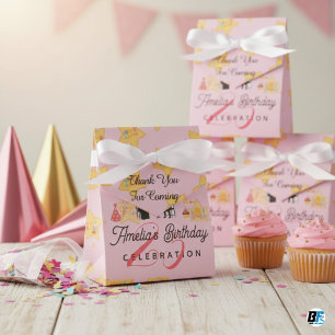 Ballotins L'étoile rose et or d'Amelia Joyeux Anniversaire M