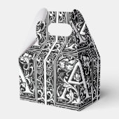 Ballotins Lettre A Monogramme Médiéval Art Nouveau (Arrière)